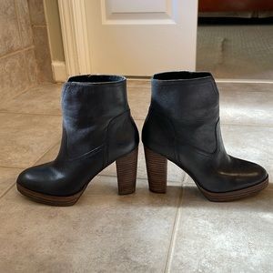 Leather Lucky Brand Platform Booties